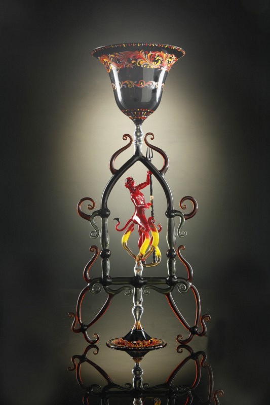 Lucio Bubacco, Eternal Temptation Variation: Inferno Goblet No. 1
2008, Glass