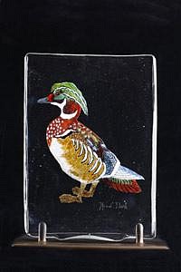 Mace Kirkpatrick, Bird Page: Wood Duck
2009, Glass