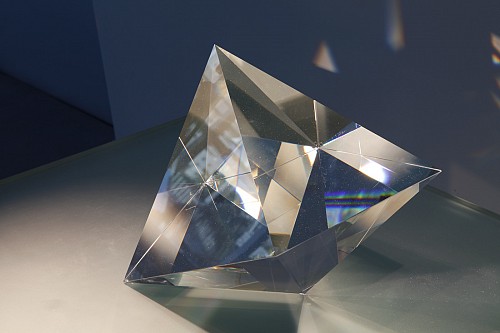 Clear Pyramid, 2009 ,Optical Glass, 33.02 x 28 x 21 cm small
