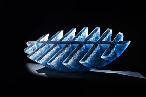 Boat (Gray Blue), 2011,glass small